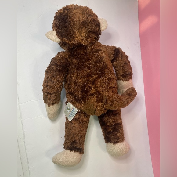 Build A Bear Dark Brown Monkey 18" Plush Stuffed Animal Toy X Belly Button - Picture 5 of 6
